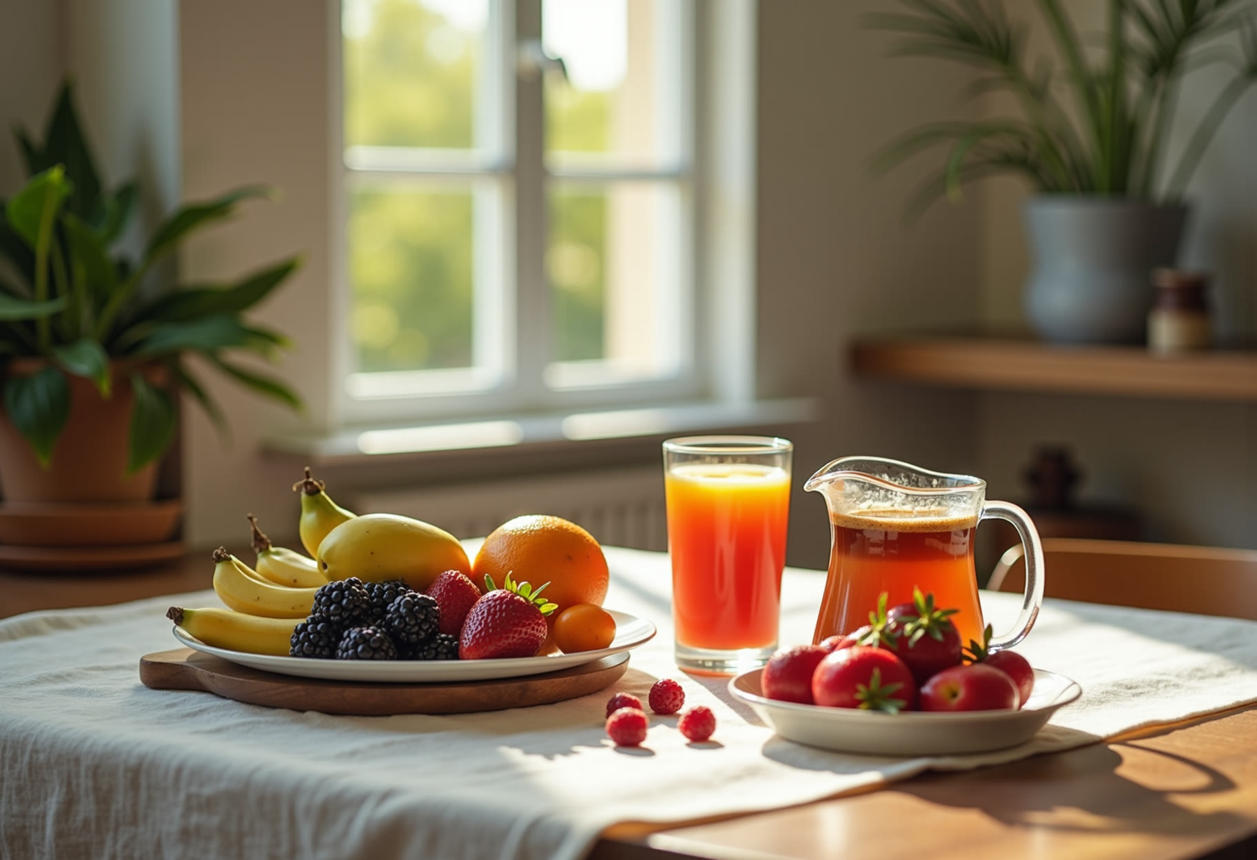 Brunch spread set before a morning meeting in Moore